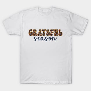 Grateful Season Autumn Fall Embroidered Style 1 T-Shirt